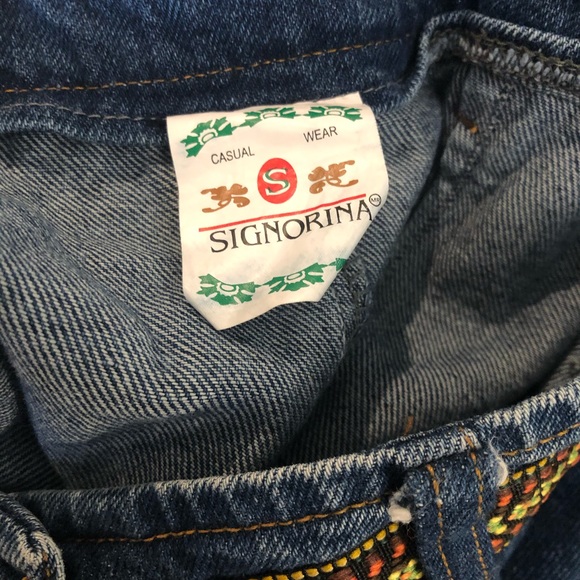 Long Vintage Jean Skirt - Picture 3 of 3